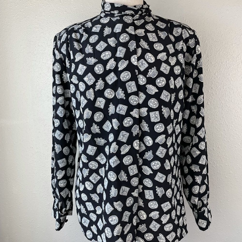 Pendleton Sophisticates Long Sleeve Button Down Top Size 10 EUC
